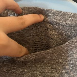 Zoe + Liv, women’s XS gray “Cat Lady” t-shirt